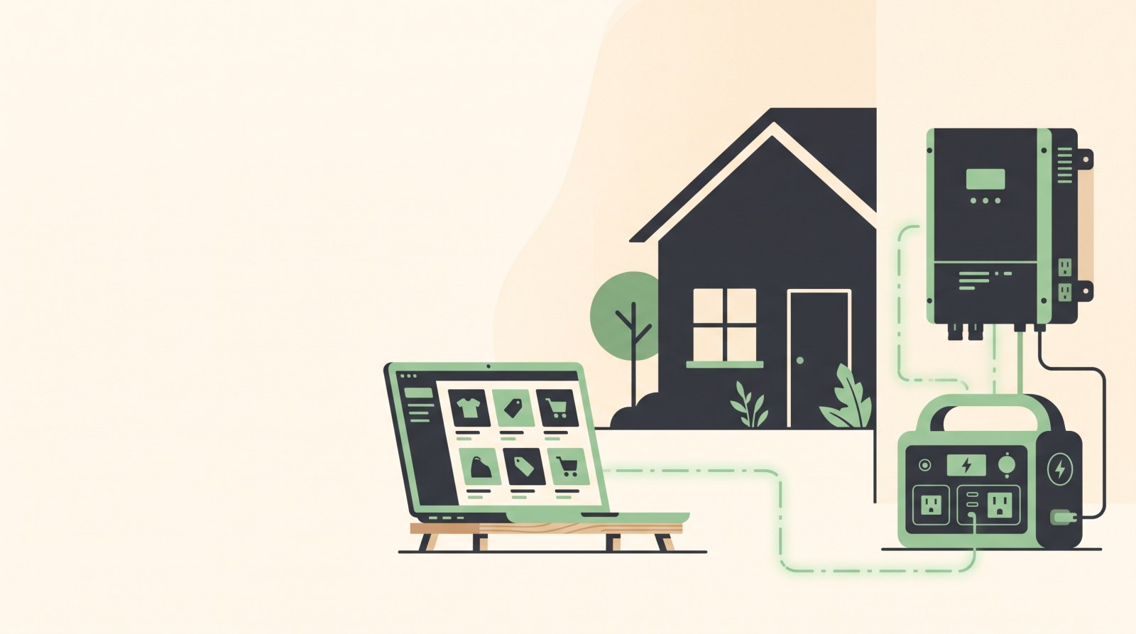 Building an electronics store: charging stations and inverters online
